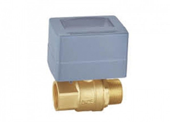 Flow Control DC5V Brass Motorized Ball Valve For Hydronic Heating